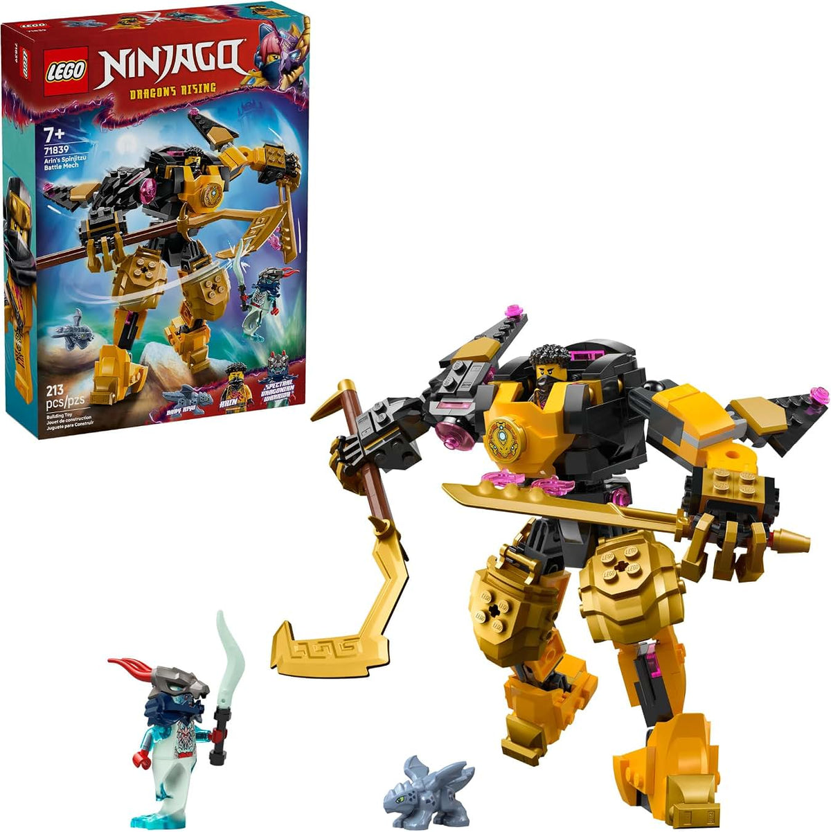 LEGO NINJAGO Arin's Spinjitzu Battle Mech 71839 | 213 Pieces
