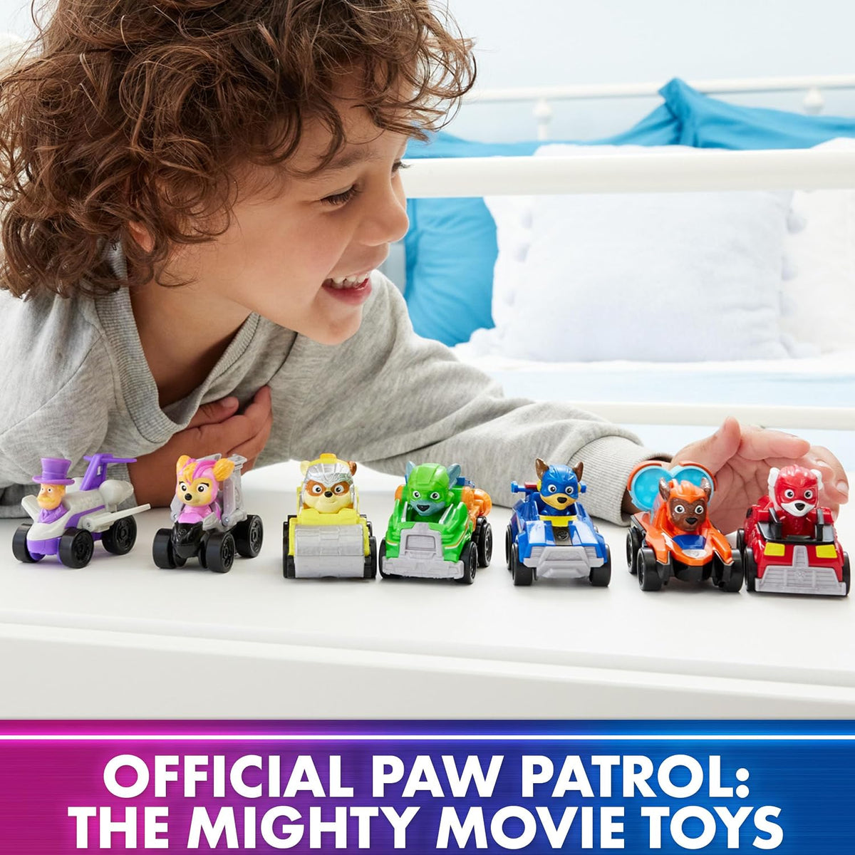 Spin Master PAW Patrol The Mighty Movie Pup Squad Racers 7-Piece Set