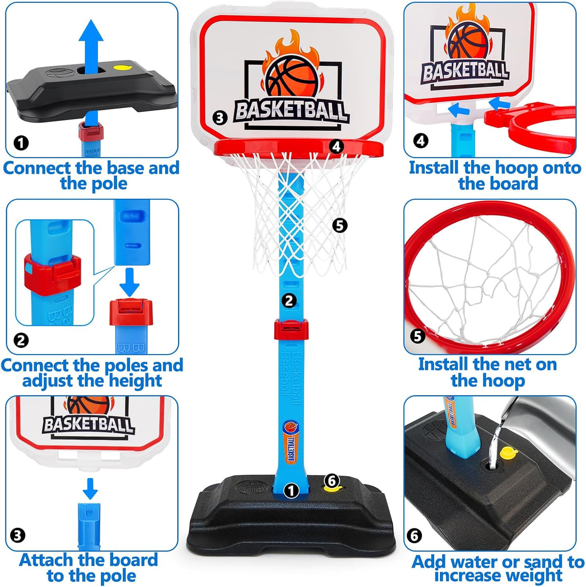 King Sport Super Sport Basketball & Baseball Set