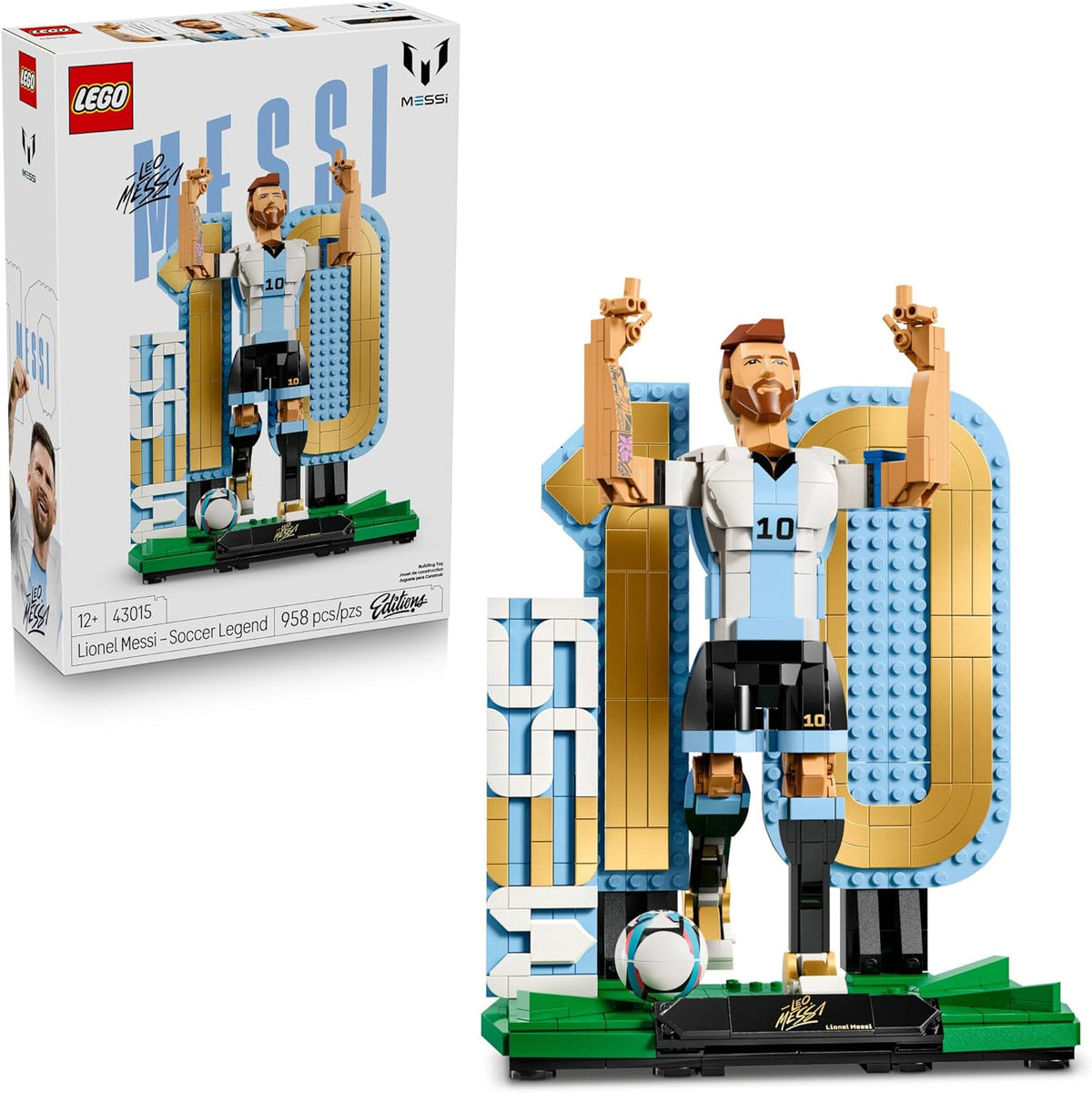 LEGO Editions Lionel Messi – Soccer Legend 43015 | 958 Pieces