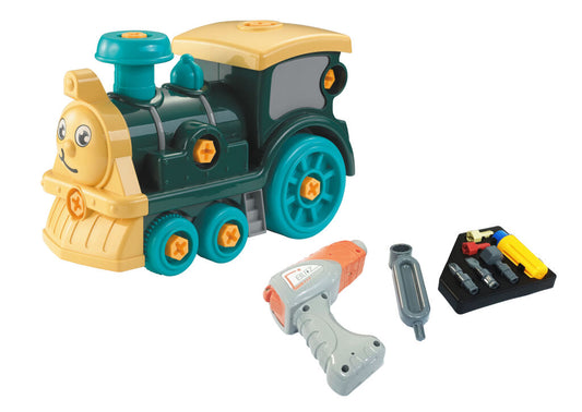Take Apart train with Electric Drill – Construction Building Toy
