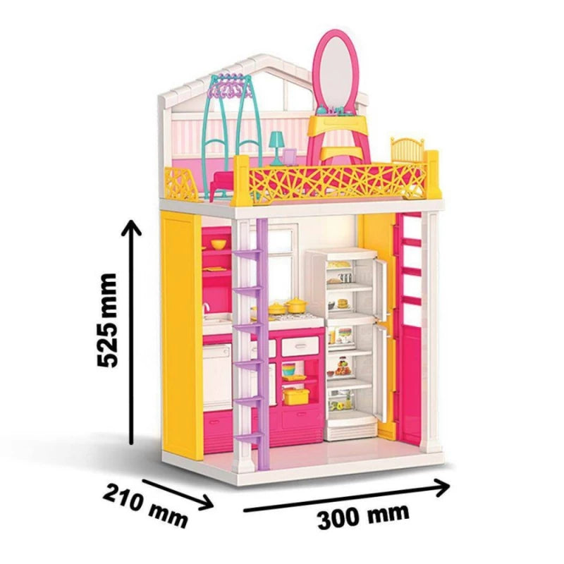 Dede Linda’s 2-Storey Dollhouse – House Playset