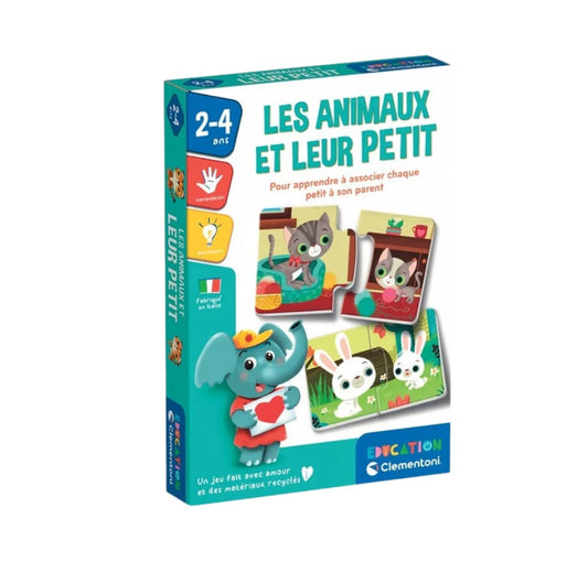 Clementoni  Clementoni Les Animaux Et Leur Petit