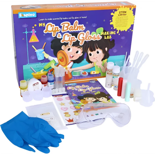 Eksploe My Lip Balm & Lip Gloss – DIY STEM Lip Care Making Kit for Kids