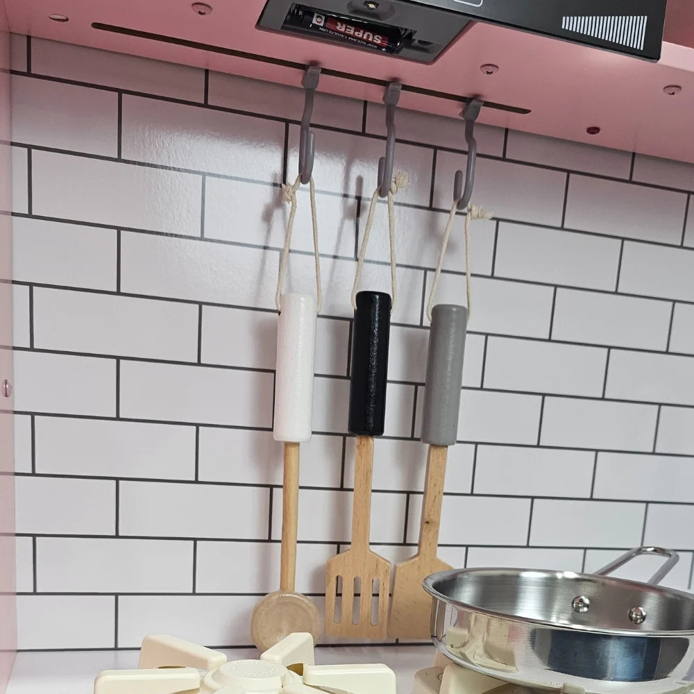 Wooden Play Kitchen for Kids