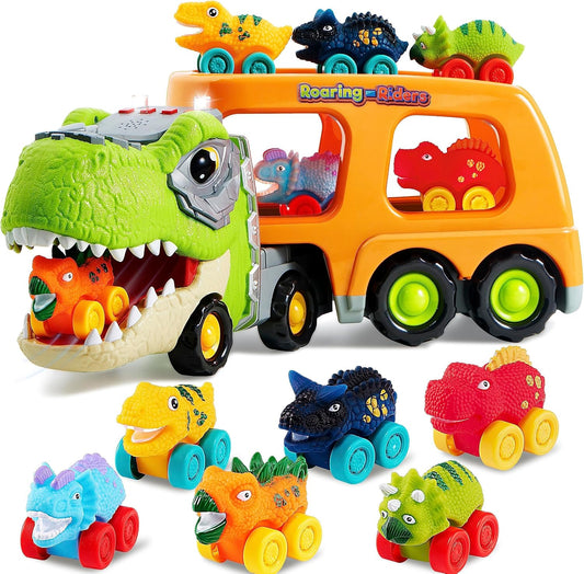 Dinosaur Carrier Truck 16561 – 6 Mini Dinosaur Cars