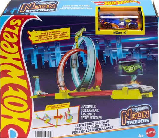 Hot Wheels Neon Speeders Laser Stunt Slamway HPC05