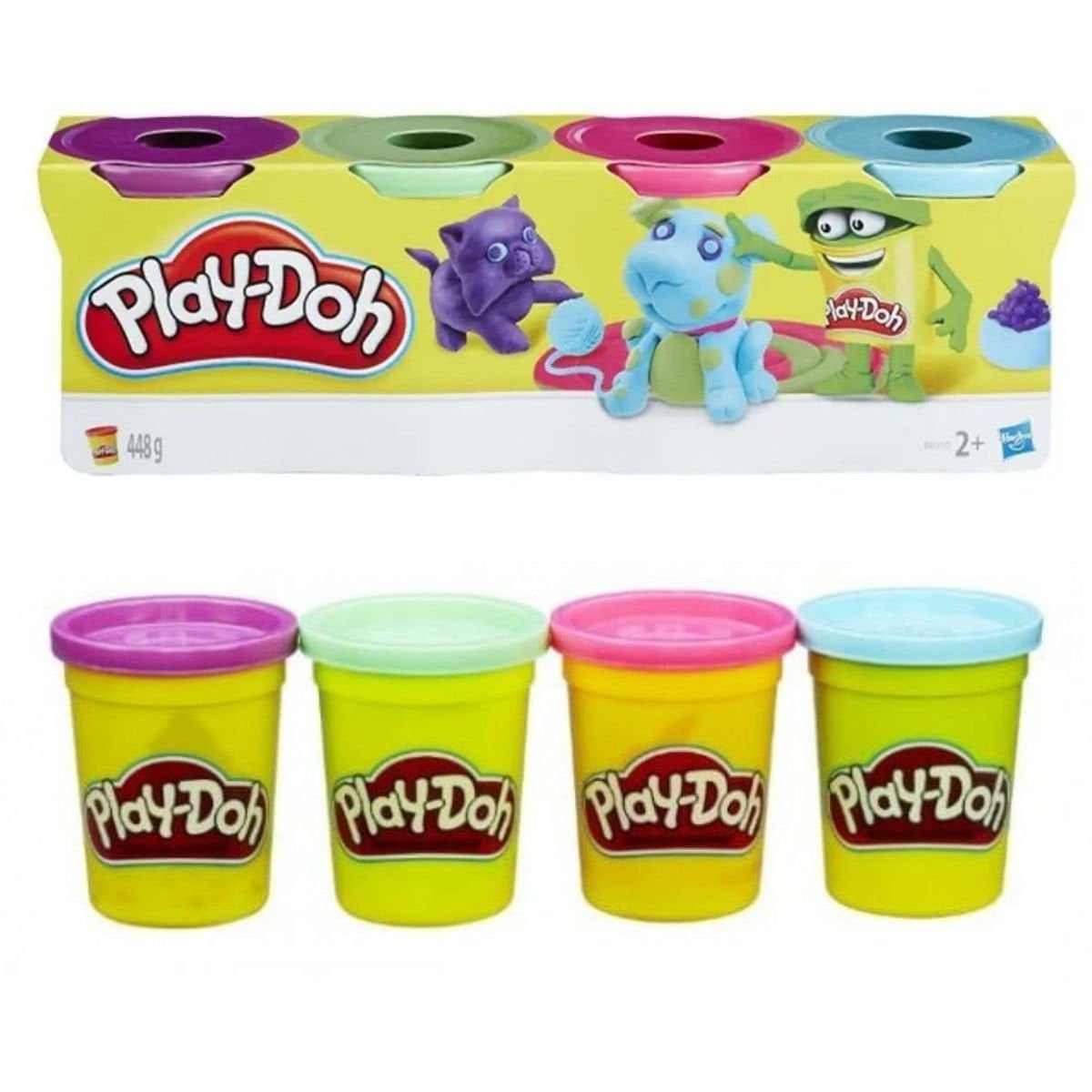 Play-Doh 4-Pack of Modeling Compound Cat B5517 – 448 g