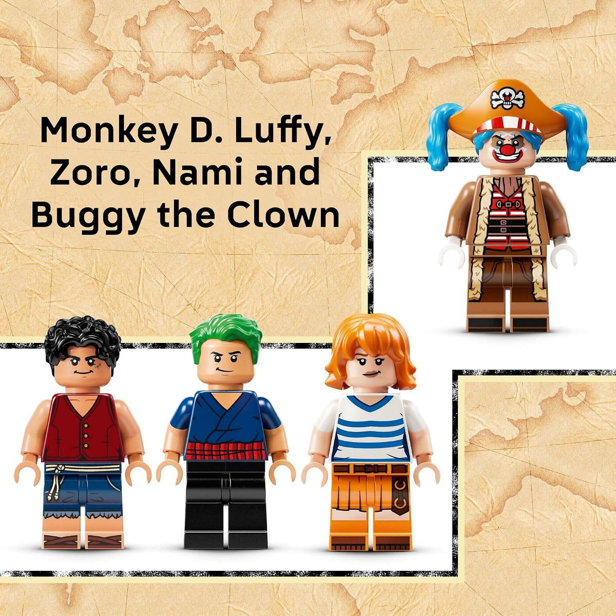 LEGO ONE PIECE Buggy the Clown’s Circus Tent 75637 – Anime Building Set, 573 Pieces