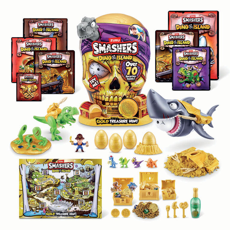 ZURU Smashers Dino Island Gold Treasure Hunt 74123