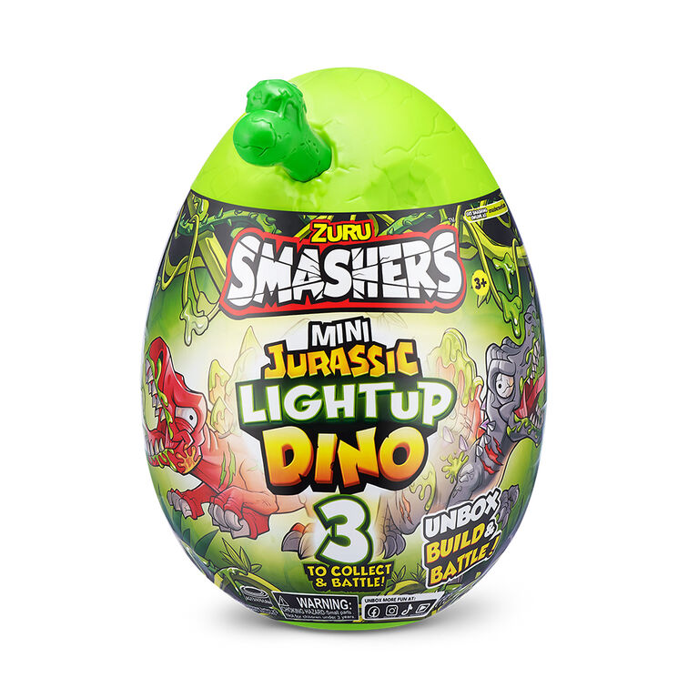 ZURU Smashers Mini Jurassic Light Up Dino Egg 74107