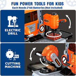 2-in-1 Kids Tool Set 65-Piece – Portable Tool Box & Construction Play Set