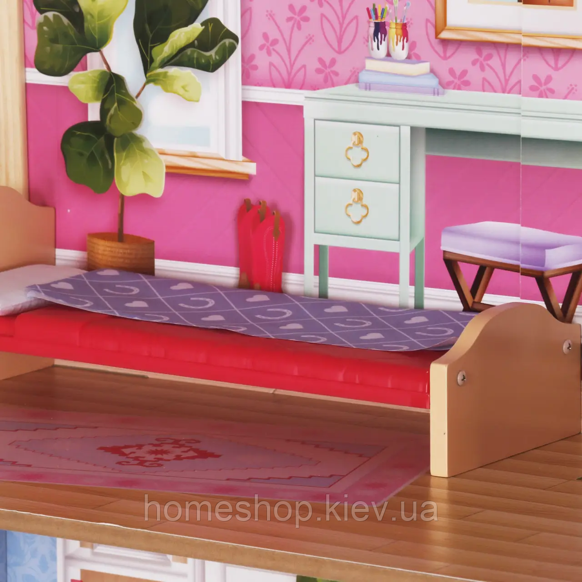 Wooden dollhouse with furniture Barbie Aurelia + sound and light effects