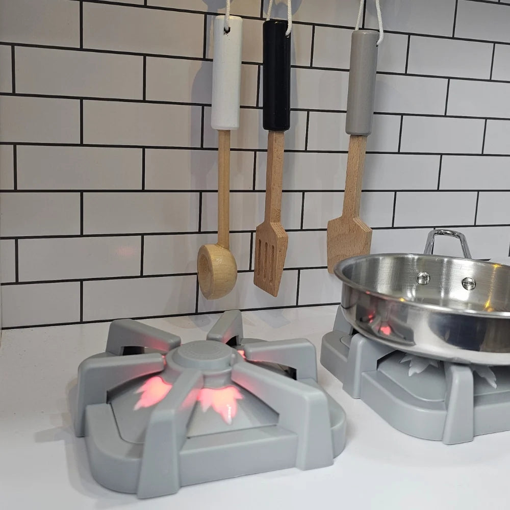 Wooden Play Kitchen for Kids