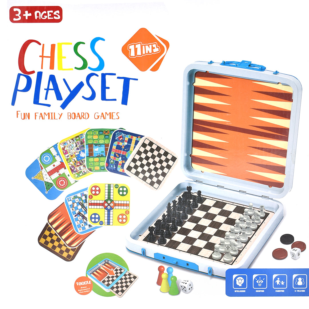 Chess playset 11-In-1 Brain Teaser Kit