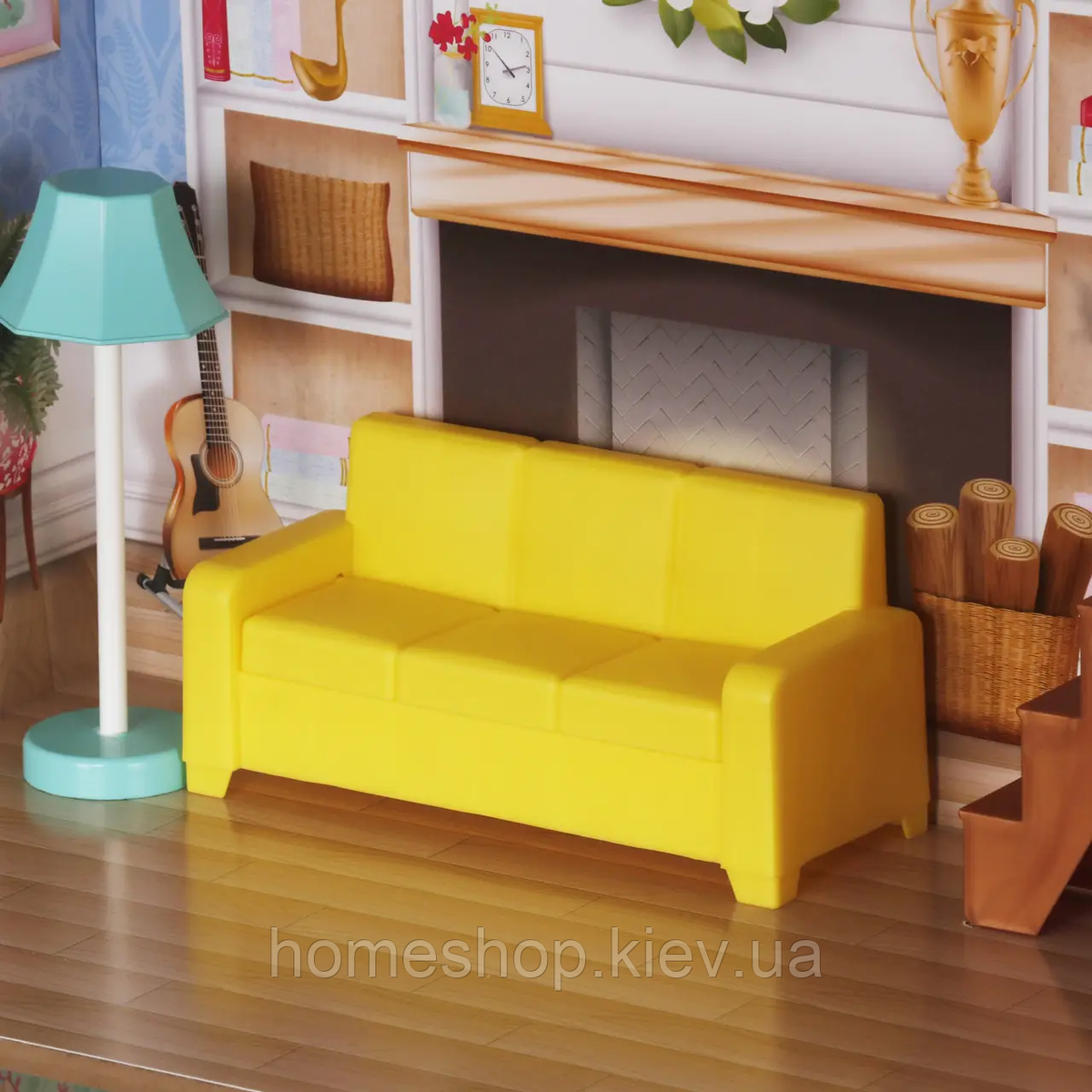 Wooden dollhouse with furniture Barbie Aurelia + sound and light effects