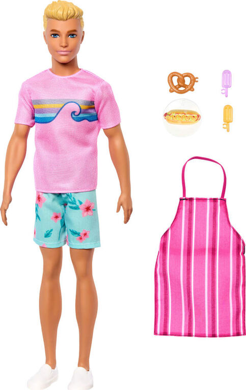 Barbie Mysteries Beach Detectives Ken Doll JFV65 – Doll & Accessories