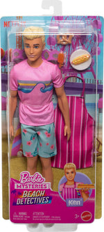 Barbie Mysteries Beach Detectives Ken Doll JFV65 – Doll & Accessories