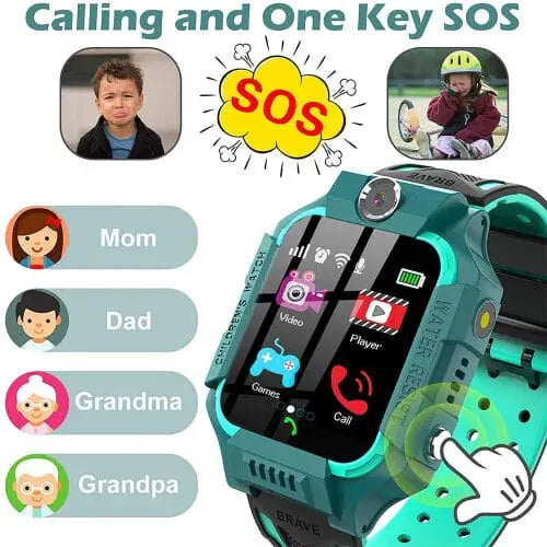 Green Lion Kids Smart Watch Series-5 Blue