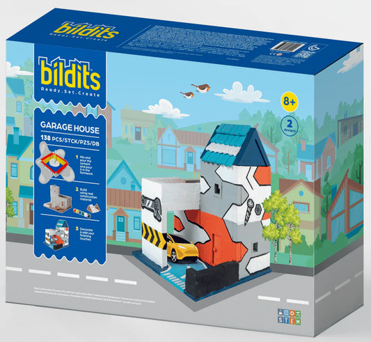 Bildits Garage House DIY Construction Kit  138 Pieces