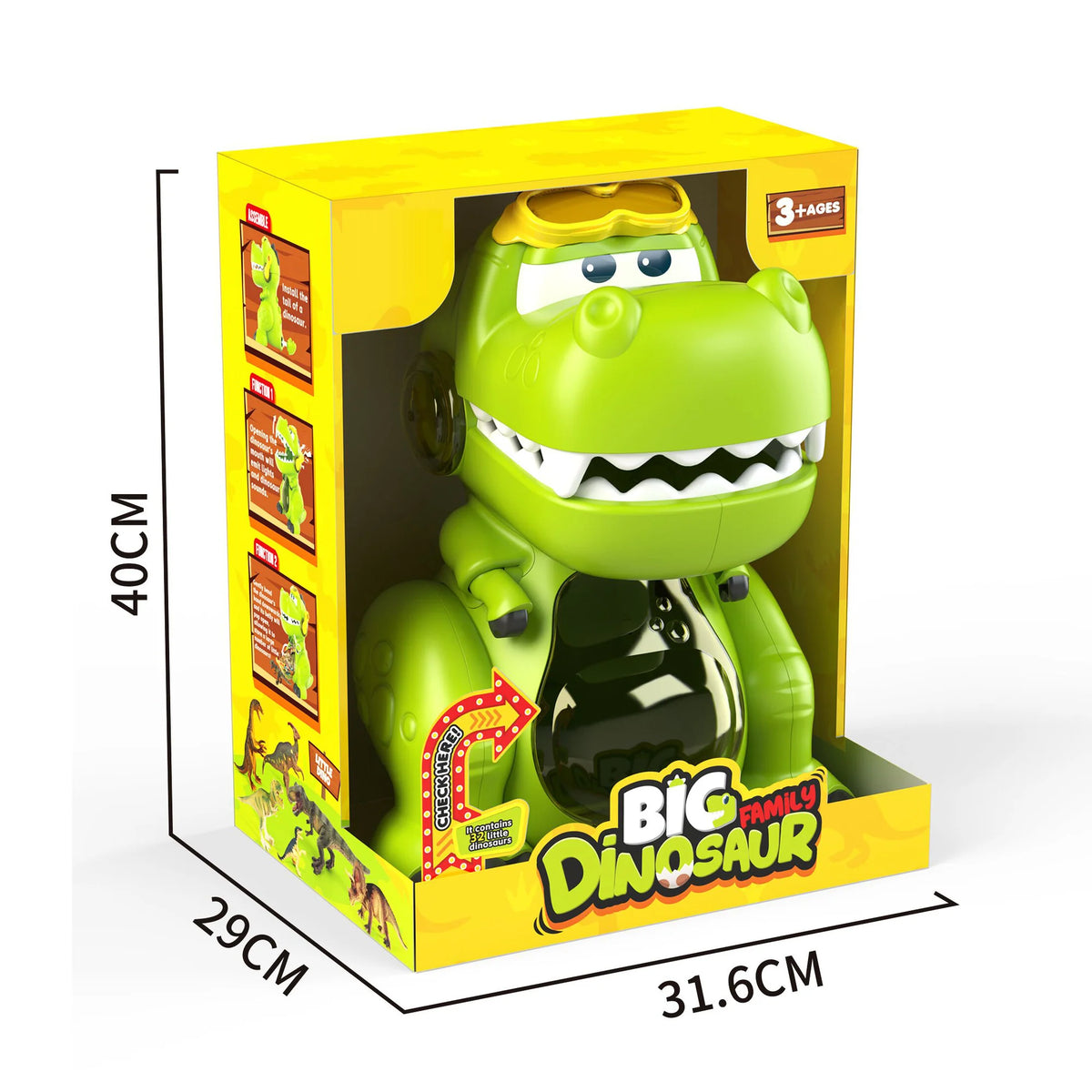 Big Mouth Storage Dinosaur with 28 Dinosaur Figures
