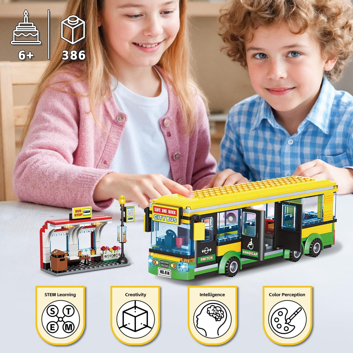 City Bus Building Blocks Set 757745 – 416 Pieces