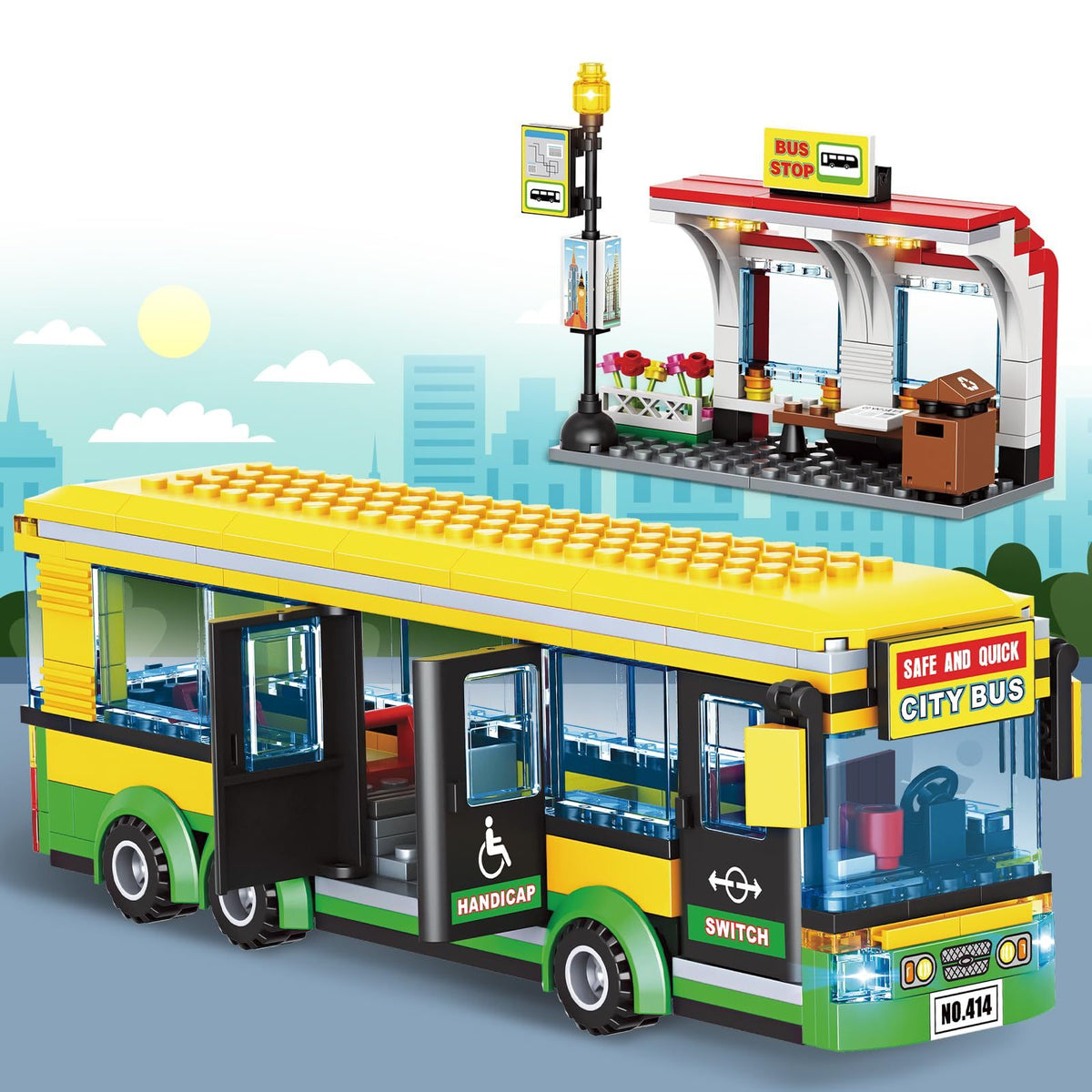City Bus Building Blocks Set 757745 – 416 Pieces