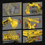 Building Blocks Crane 5-in-1 Set with Remote Control and App remote 555pcs