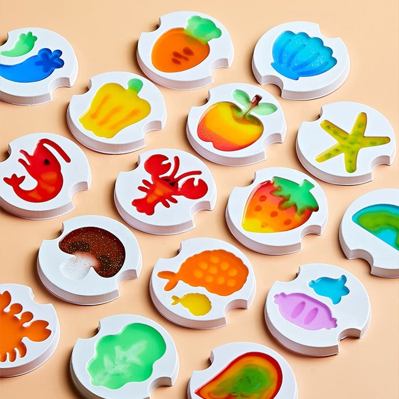 Hot Pot 3D colorful water baby machinne Gel Elf Kits