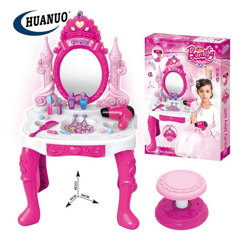 Dresser Play Set Pink Makeup Kit