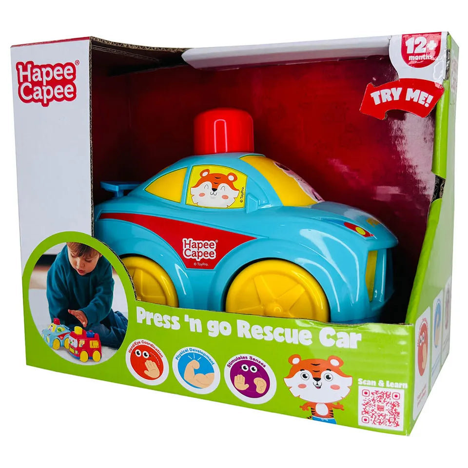 HAPEE CAPEE – Press N Go Rescue Car – Fire Engine