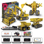 Building Blocks Crane 5-in-1 Set with Remote Control and App remote 555pcs