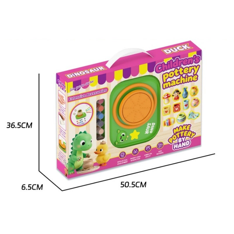 Kids Electric Pottery Wheel DIY Ceramic Making Kit – Clay Art & Pottery Machine