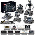 Technical Building Blocks Robots Pro 5-in-1 Set with Remote Control and LED Screen