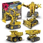 Building Blocks Crane 5-in-1 Set with Remote Control and App remote 555pcs