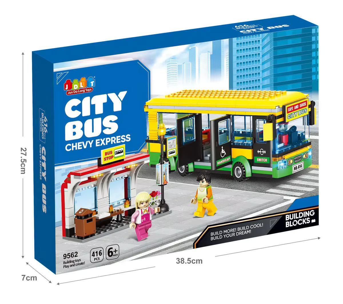 City Bus Building Blocks Set 757745 – 416 Pieces