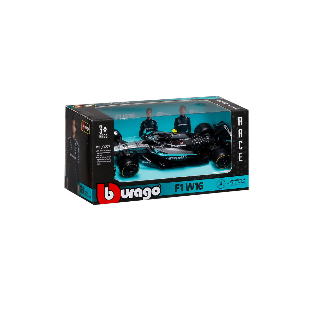 F1 Mercedes-AMG W16 2025 #12 Kimi Antonelli – 1:43 Scale