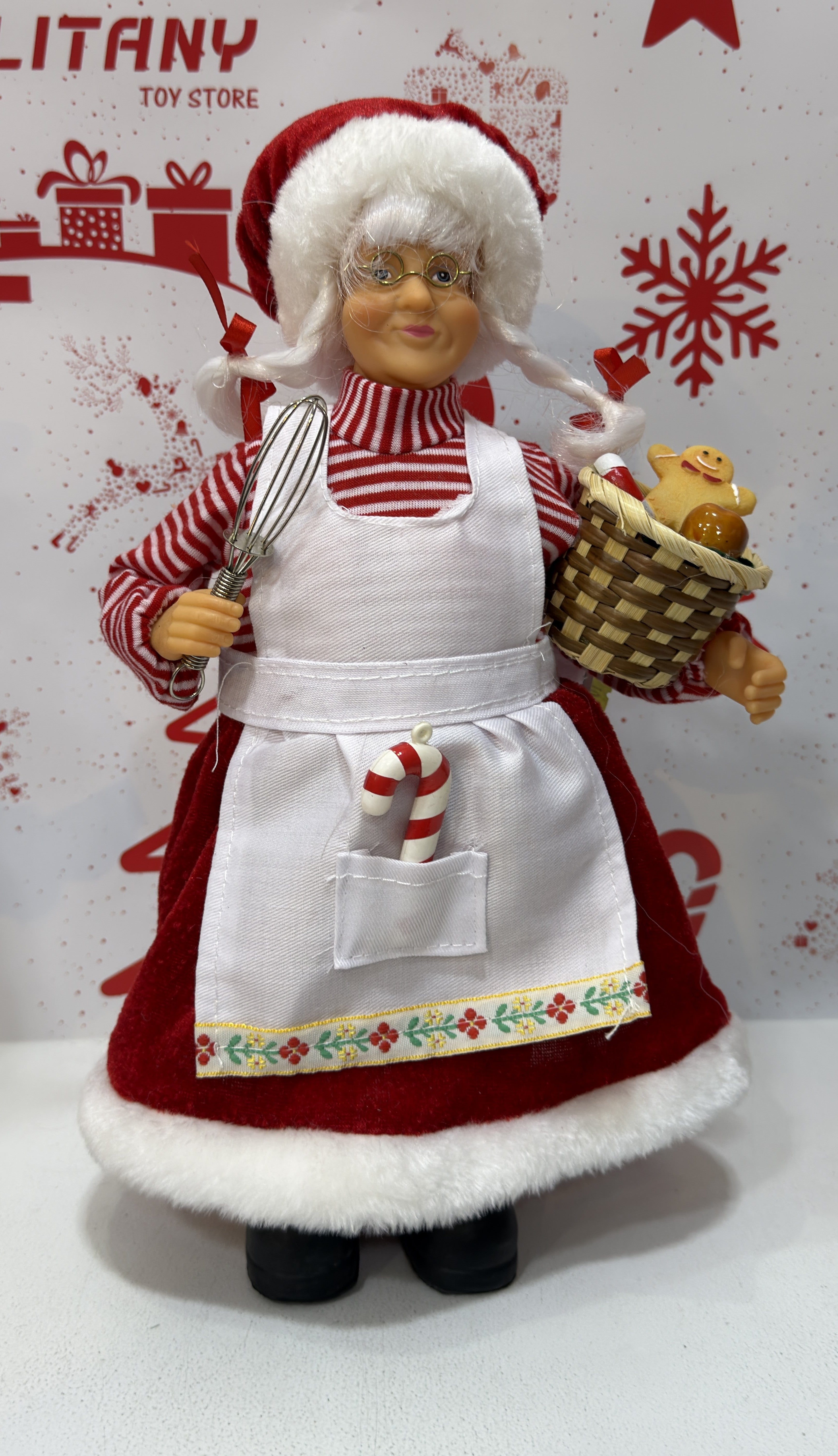 Santa Claus and Mrs Claus Christmas Decoration 35cm