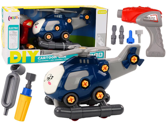 Take Apart Excavator Truck with Electric Drill – Construction Building Toy