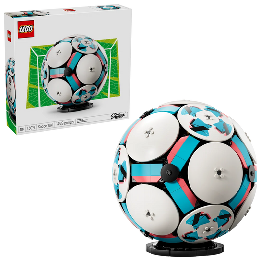 LEGO Editions Soccer Ball 43019 – Collectible Football Building Set, 1,498 Pieces
