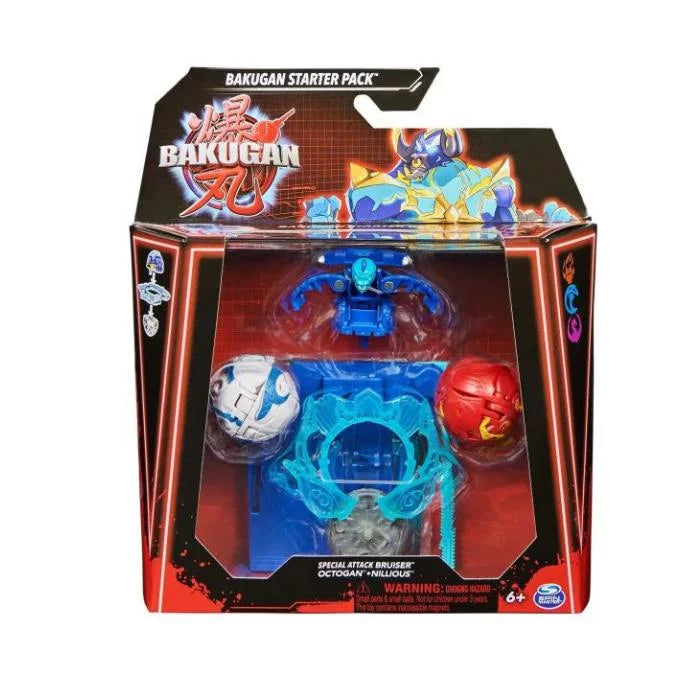 Bakugan Starter Pack 3.0 – 3 Bakugan Figures & Cards