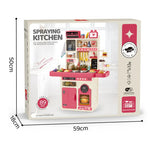 Kids Kitchen Set with Light & Music – 89 Pieces