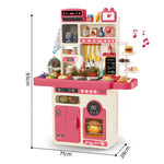 Kids Kitchen Set with Light & Music – 89 Pieces