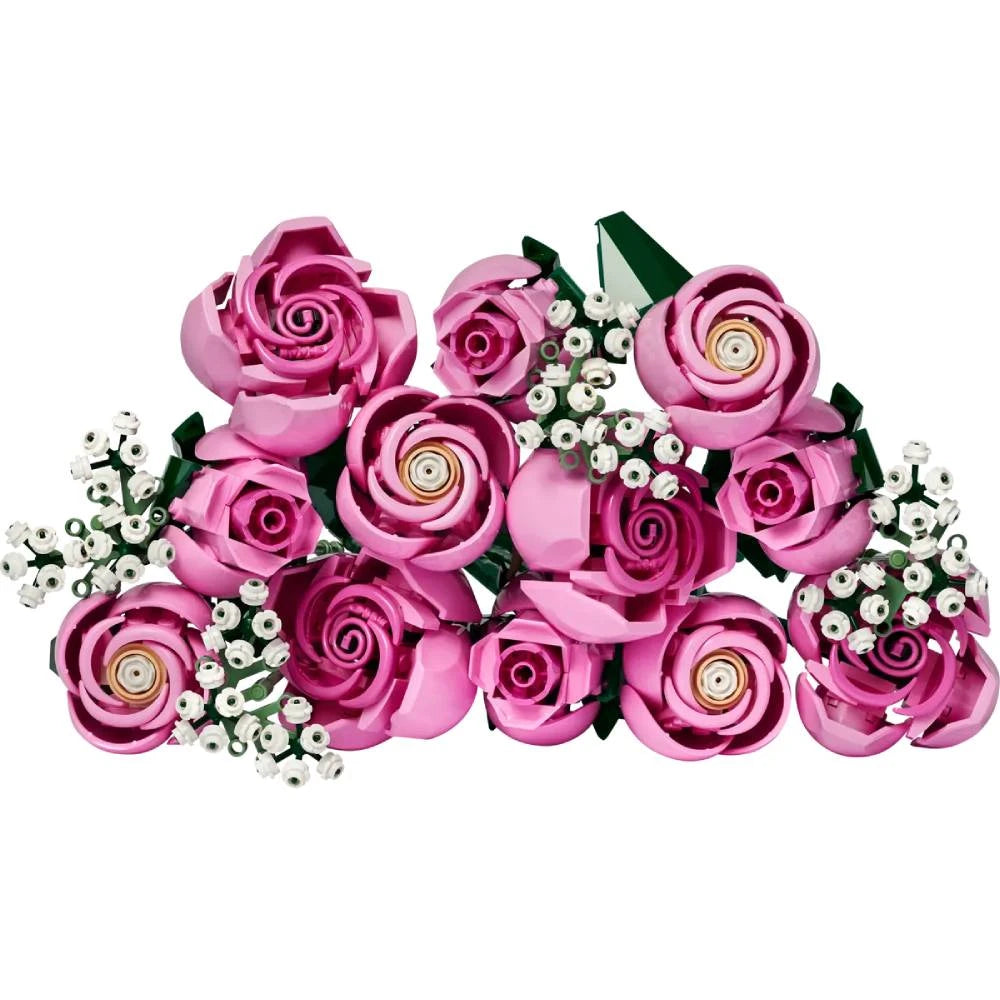 LEGO Botanicals Bouquet of Pink Roses 10374 – Flower Building Set, 789 Pieces