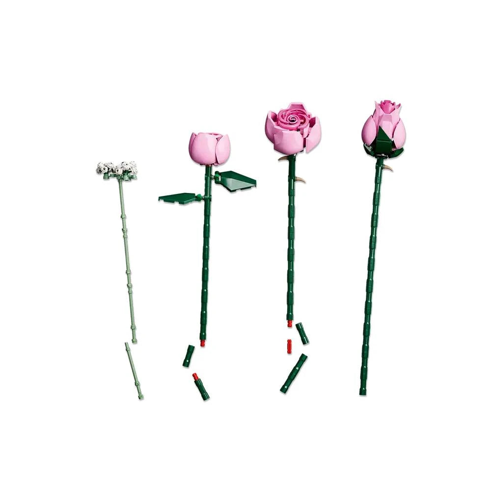 LEGO Botanicals Bouquet of Pink Roses 10374 – Flower Building Set, 789 Pieces