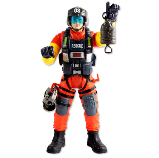 Paratrooper rescuer figure, size 30 cm - RESCUE FORCE