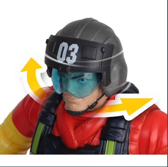 Paratrooper rescuer figure, size 30 cm - RESCUE FORCE