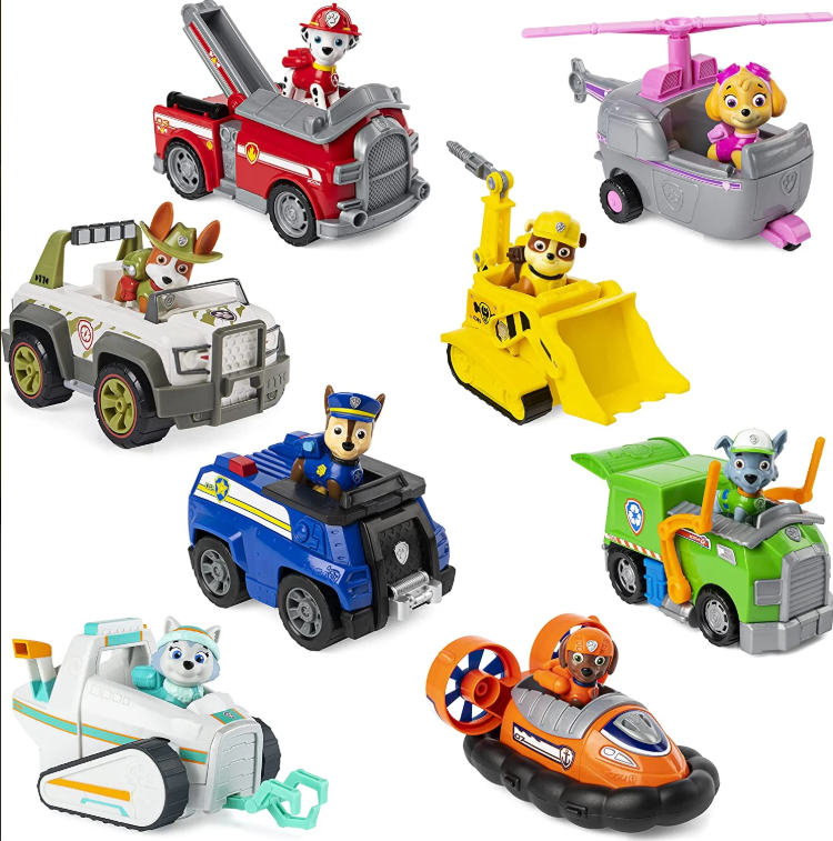 Spin Master Paw Patrol Basic Vehicle with Pup Rubble