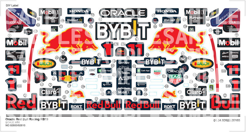 Rastar Model Kit R/C 1:16 Red Bull F1 RB19