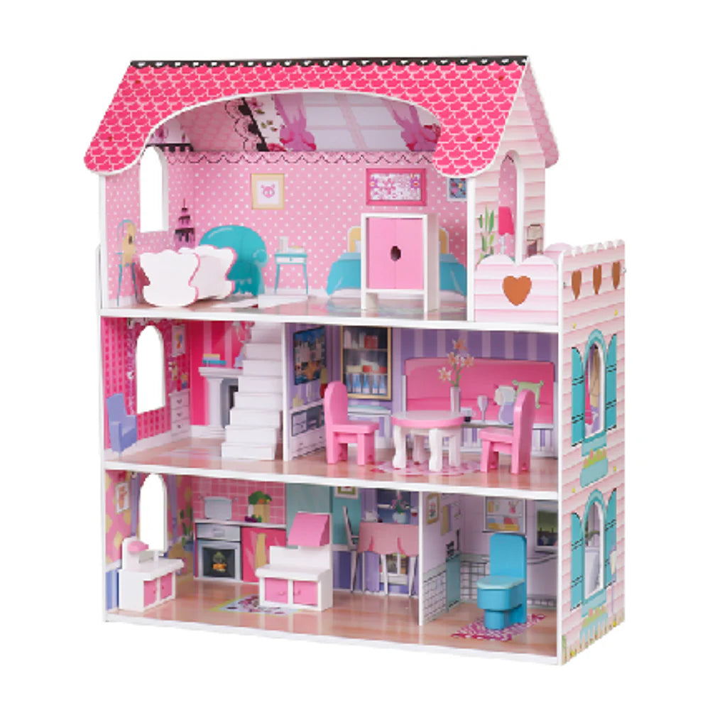 Wooden Doll house Playset